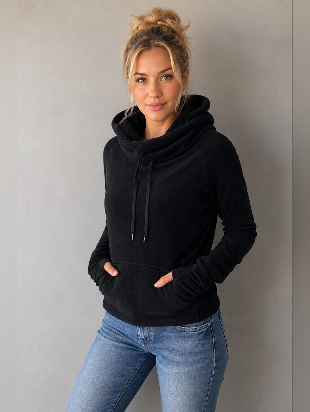 Lululemon Don’t Hurry Be Happy Fleece Pullover Black 6